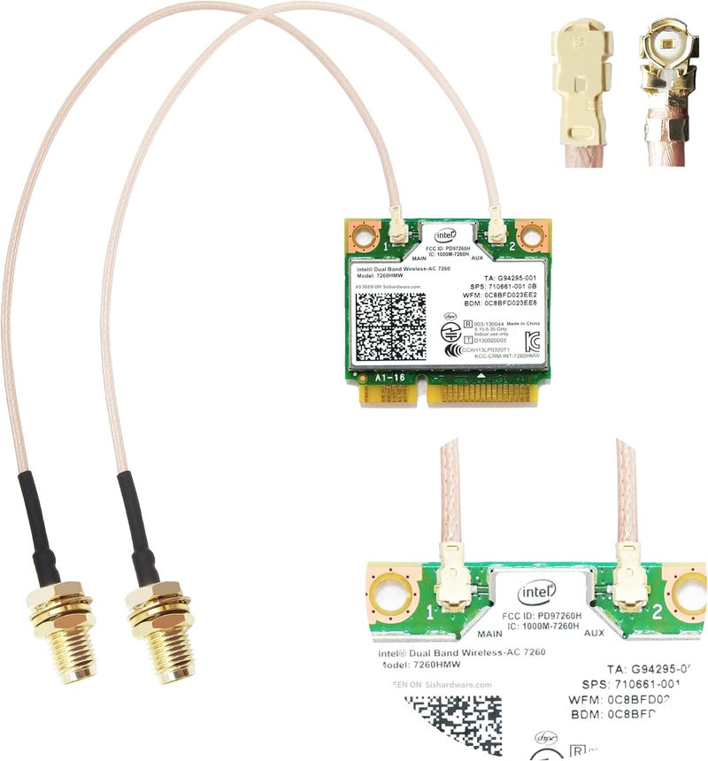 Rydocyee IPEX U.FL to SMA Female Cable 8 Inches RG178 WiFi Pigtail Coaxial Cable Connecting SMA Antenna to 4G 5G Router, Modem, MiFi Hotspot, Mini PCIE Wireless Card, WiFi Motherboard - 5 Pack - Image 5